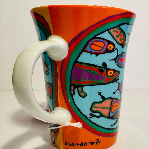 Norval Morrisseau ‘Looking through Portal’ Porcelain Mug - Picture 4 of 15
